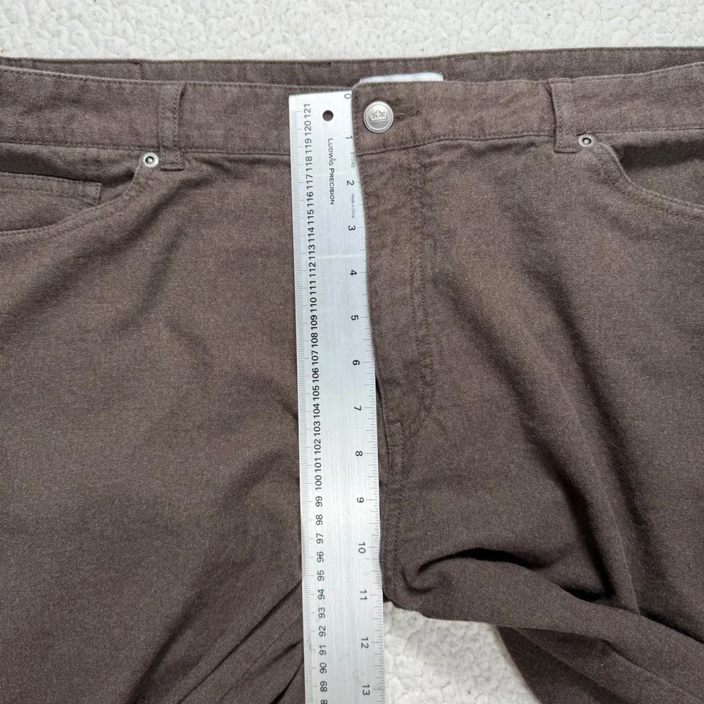 Peter Millar Straight 5-Pocket‎ Pants Mens 40x32 Brown Luxury Preppy Business